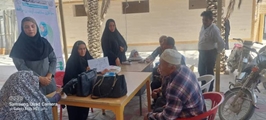 برپایی ایستگاه سلامت در محل برگزاری نماز جمعه شهرهای دبیران و شهرپیر به مناسبت هفته سلامت